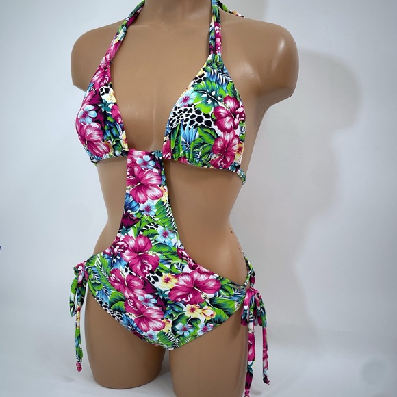 Tropical one piece swimsuit - Picture 5 of 7